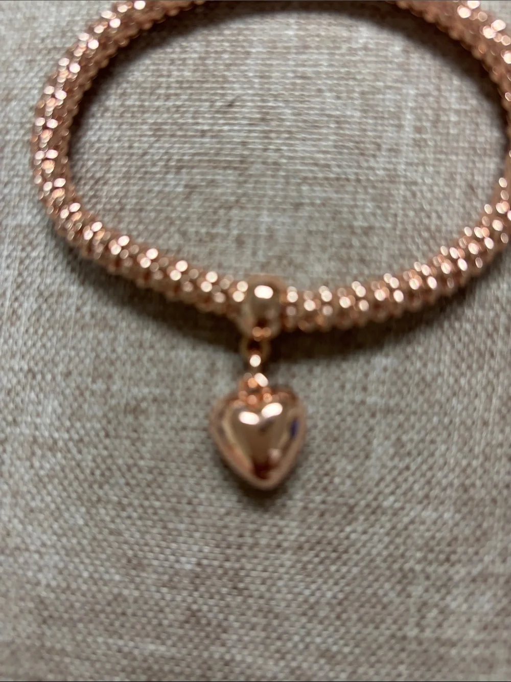 Gold & Rose Gold Heart Charm Stretch Bracelets - Women Jewelry